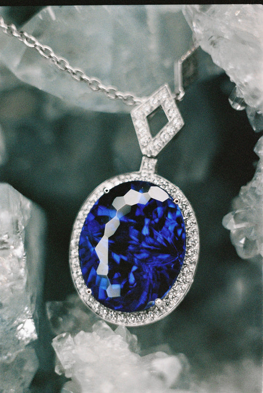 Necklace with Tanzanite
