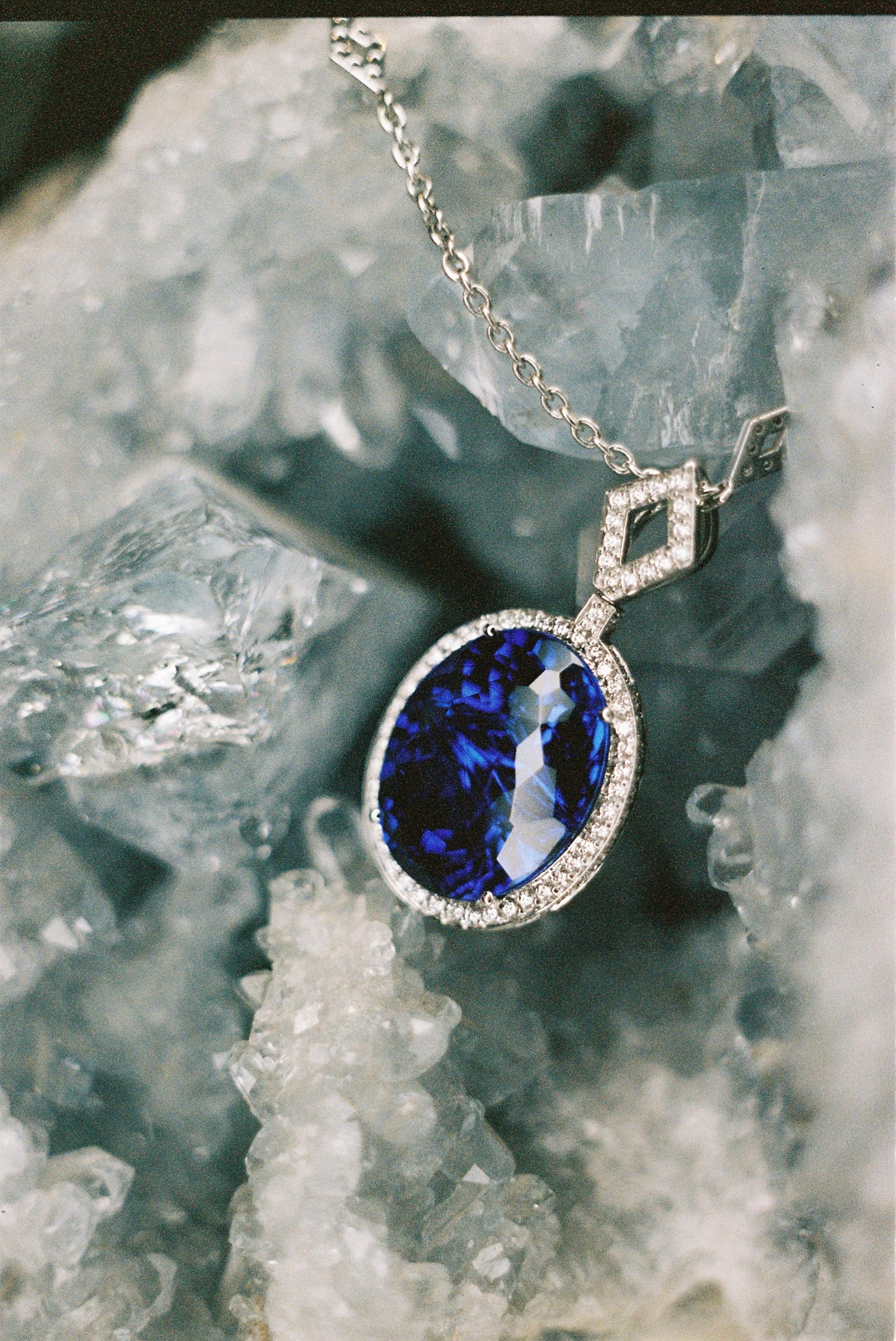 Necklace with Tanzanite