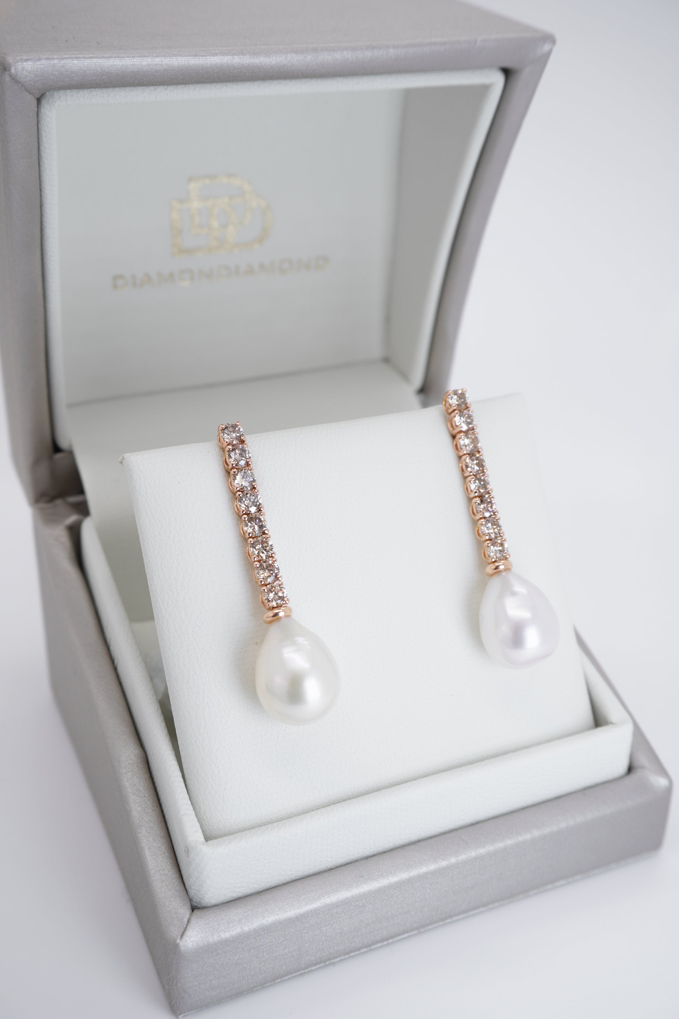 Orecchini con Perle e Diamanti