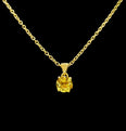 pendant with citrine quartz